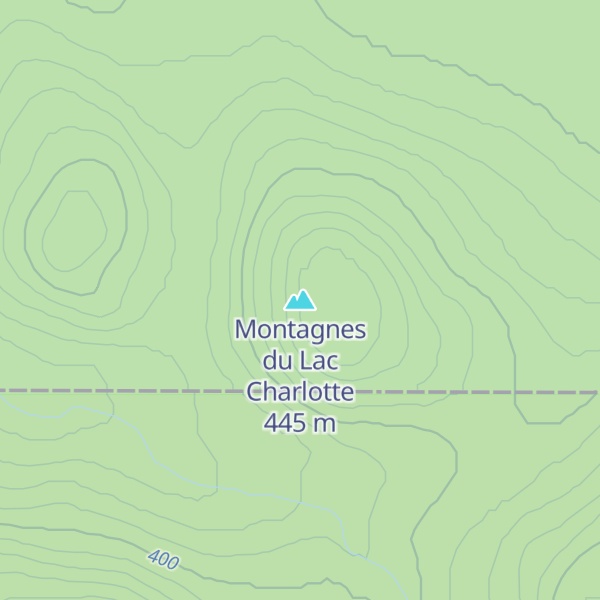 Map of Montagnes du Lac Charlotte