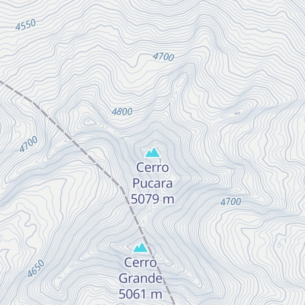 Map of Cerro Pucara