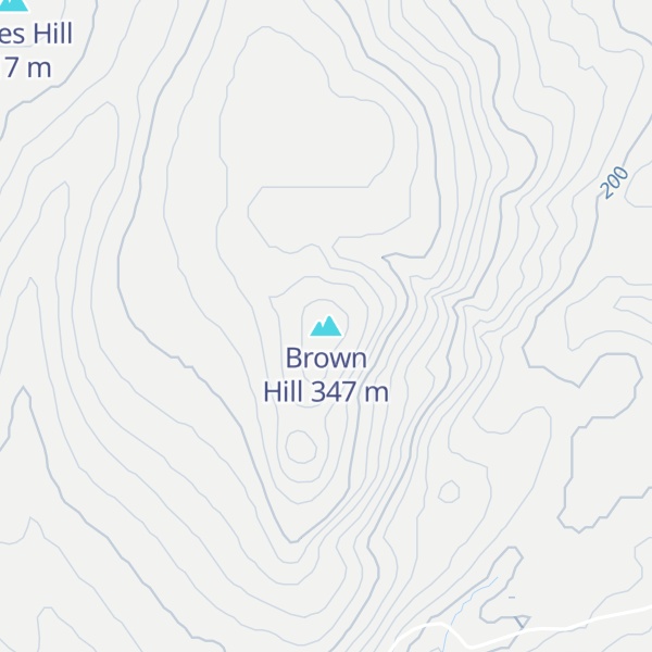 Map of Brown Hill