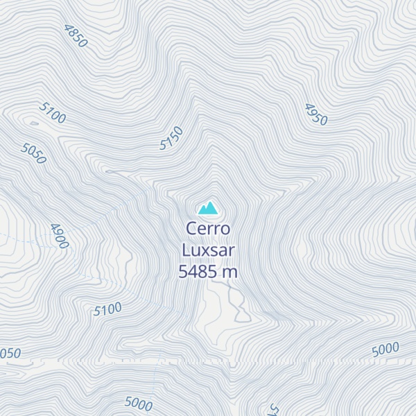 Map of Cerro Luxsar