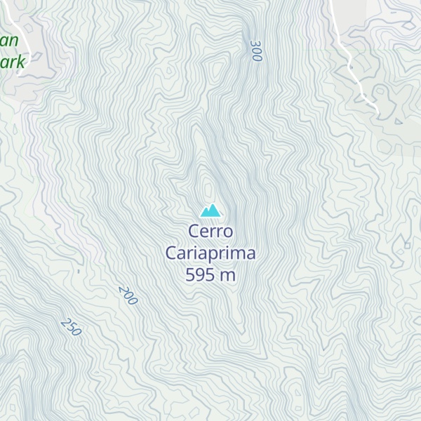Map of Cerro Cariaprima