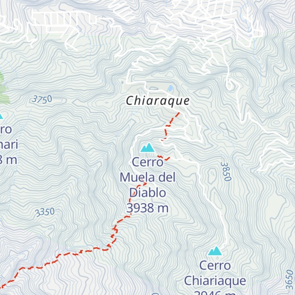 Map of Cerro Muela del Diablo