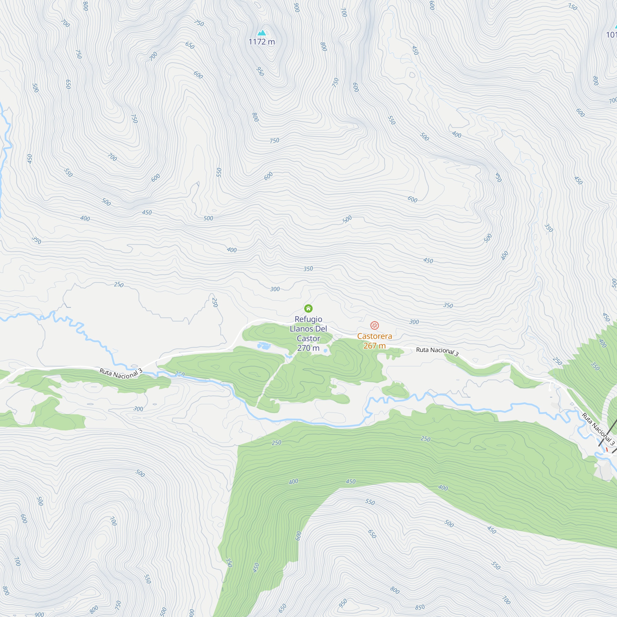 Refugio Llanos Del Castor map