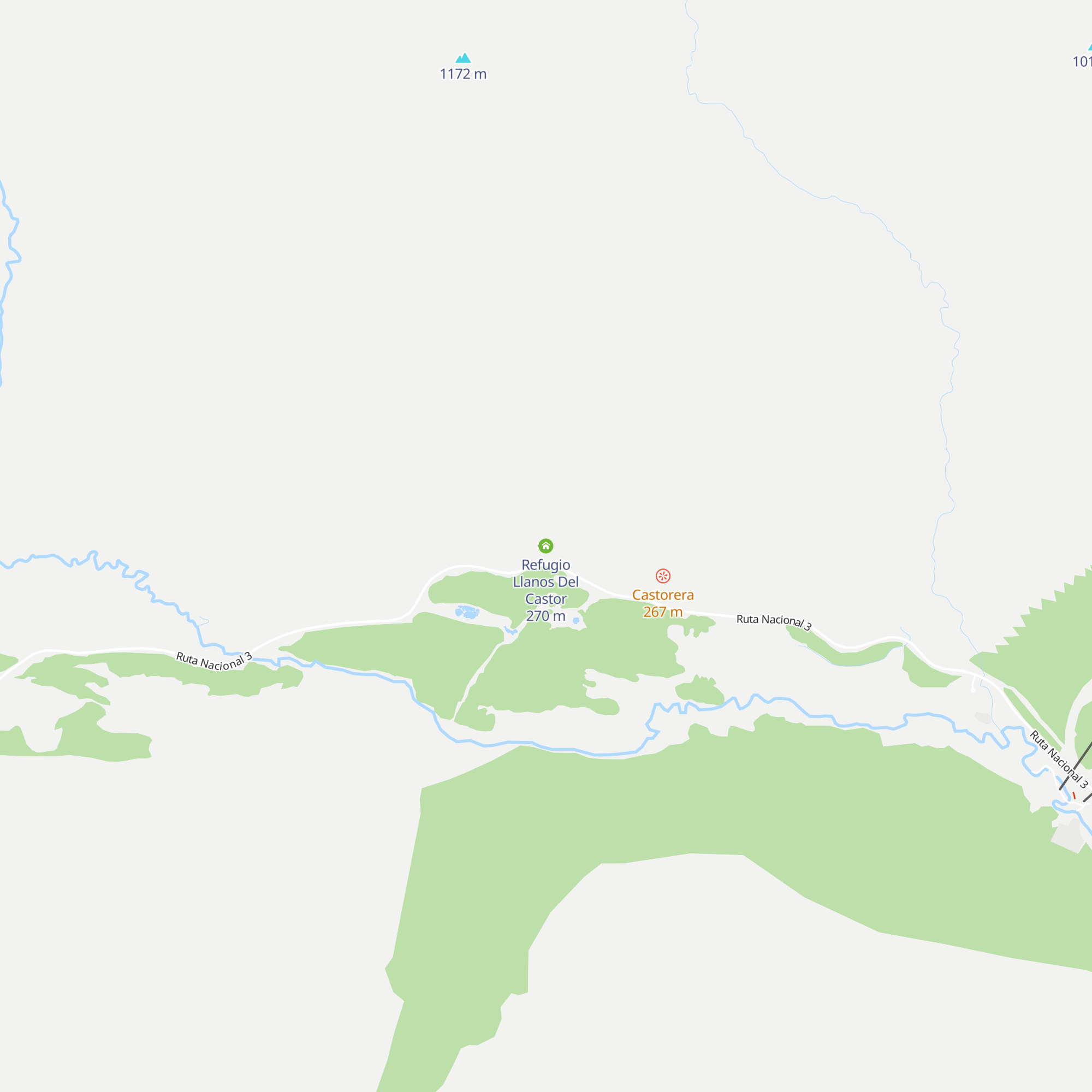 Refugio Llanos Del Castor map