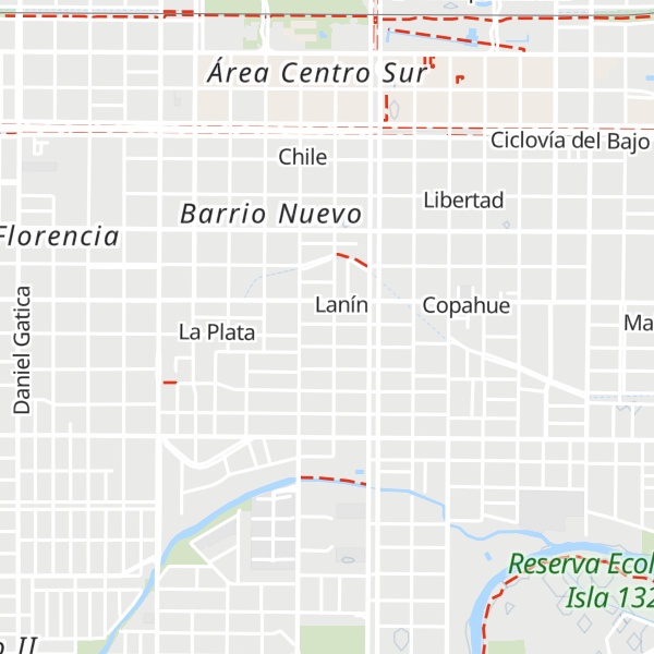 Map of Refugio Neuquino Gabriel Brochero