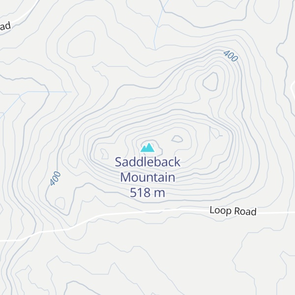 Map of Saddleback Mountain