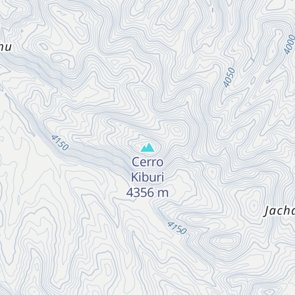Map of Cerro Kiburi