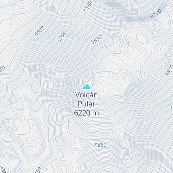 Map of Volcán Pular