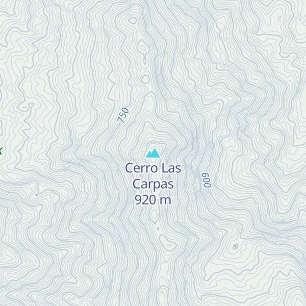 Map of Cerro Las Carpas