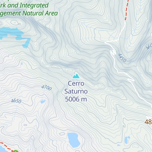 Map of Cerro Saturno