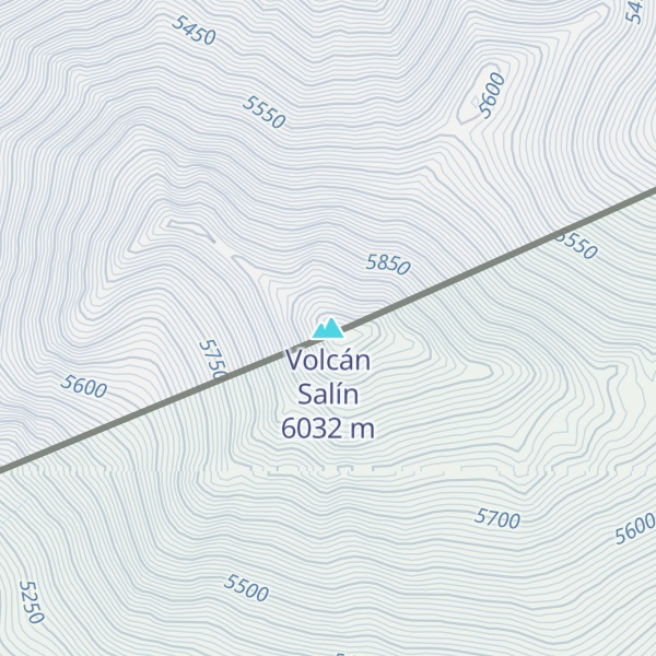 Map of Volcán Salín