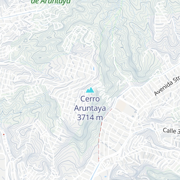 Map of Cerro Aruntaya
