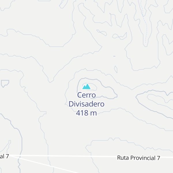 Map of Cerro Divisadero