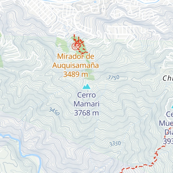 Map of Cerro Mamari