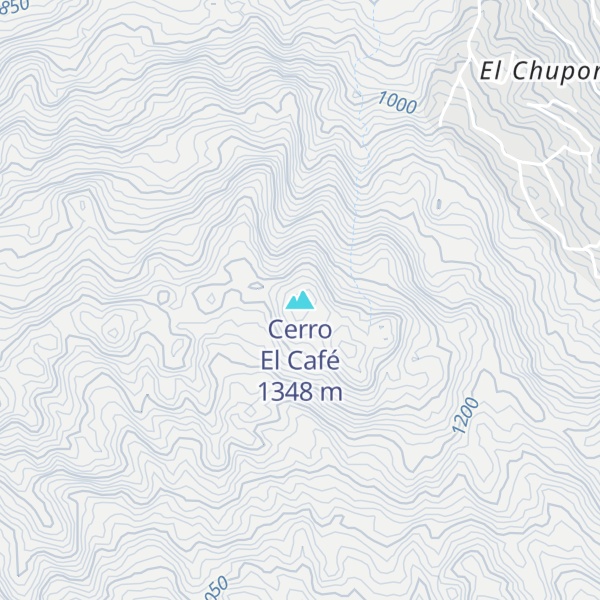 Map of Cerro El Café