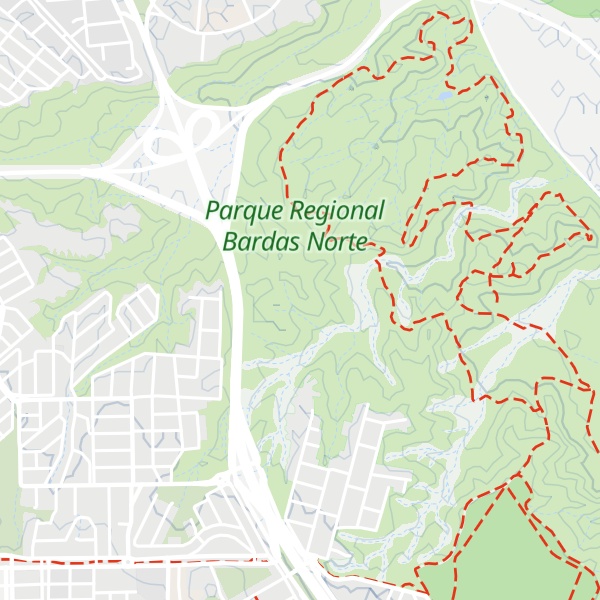 Map of Cañadón de las Cabras