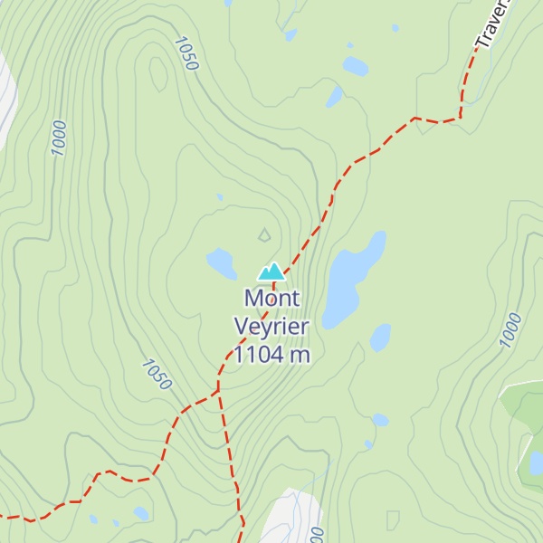 Map of Mont Veyrier
