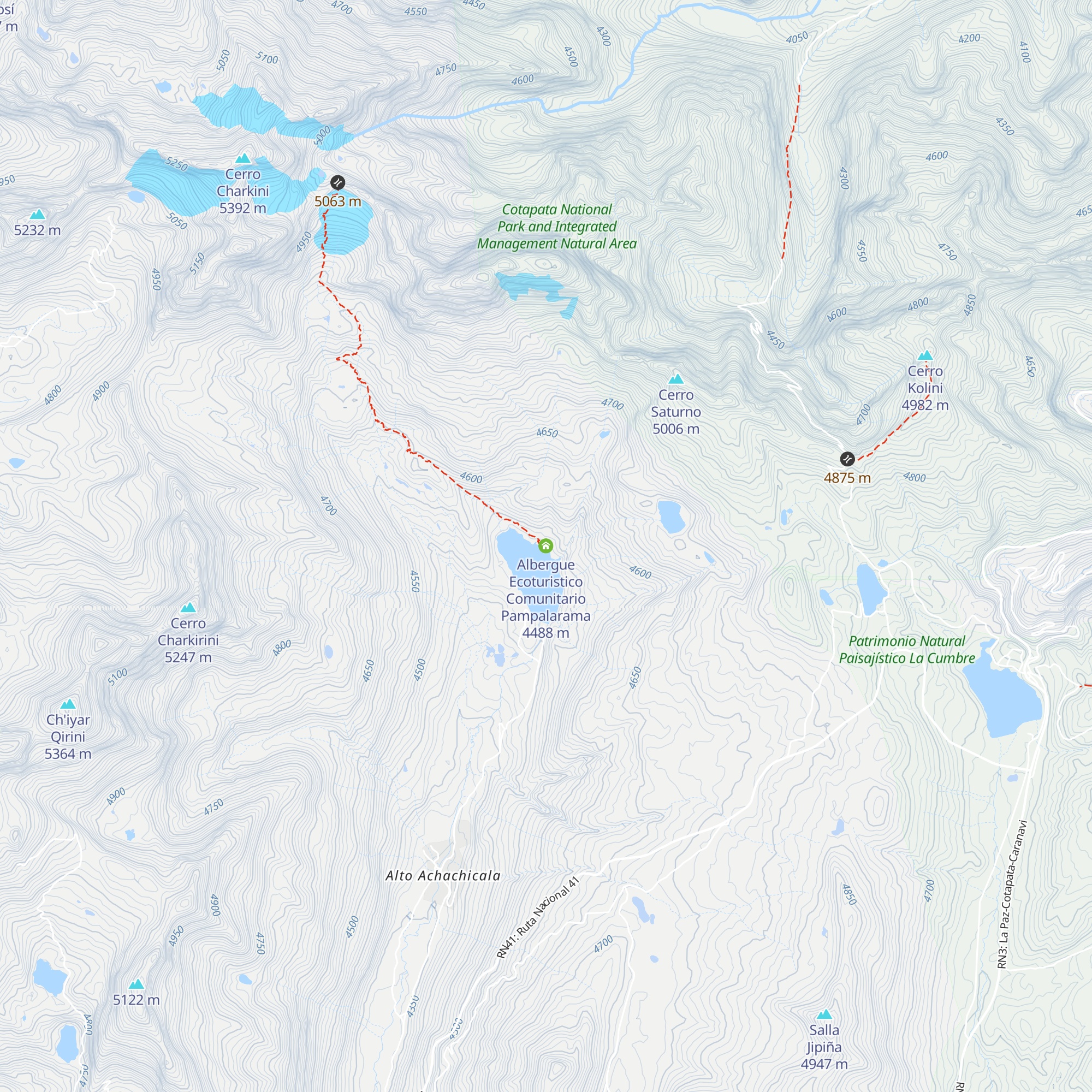 Albergue Ecoturistico Comunitario Pampalarama map