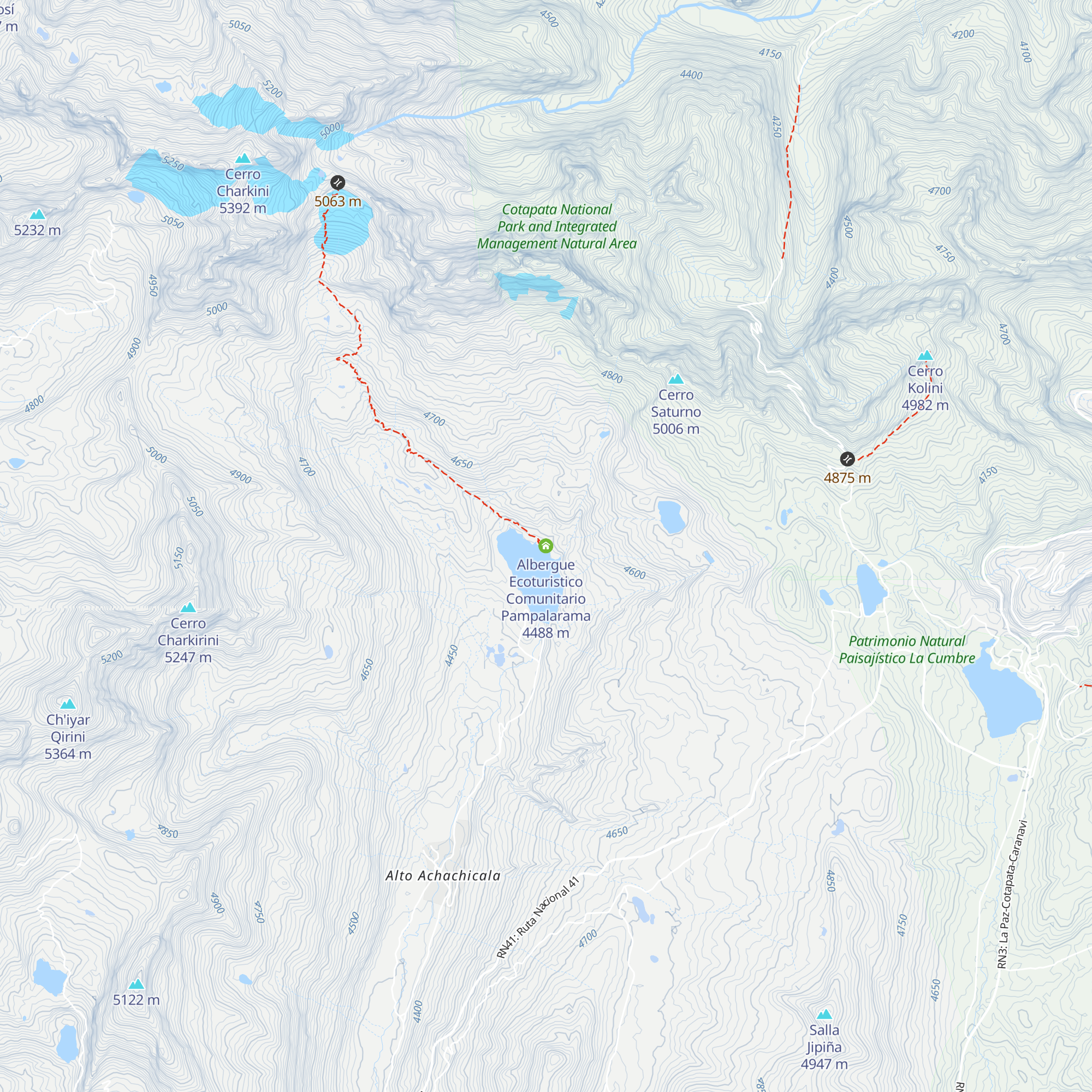 Albergue Ecoturistico Comunitario Pampalarama map