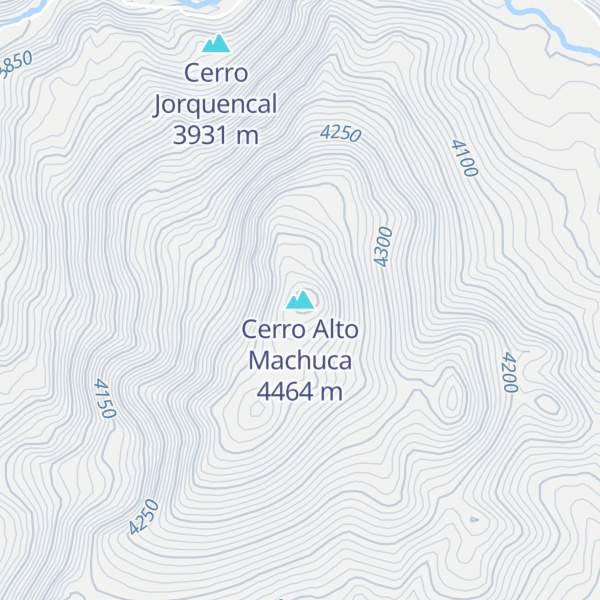 Map of Cerro Alto Machuca