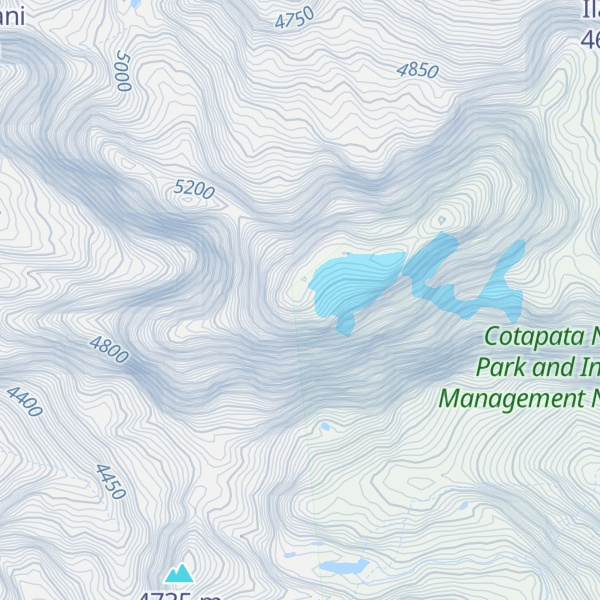 Map of Cerro Tiquimani