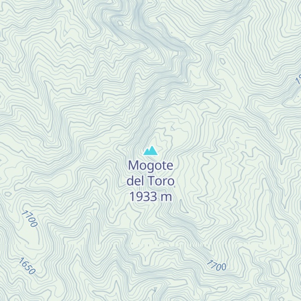 Map of Mogote del Toro