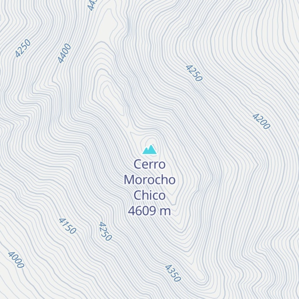 Map of Cerro Morocho Chico
