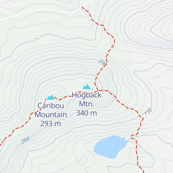 Map of Hogback Mtn.
