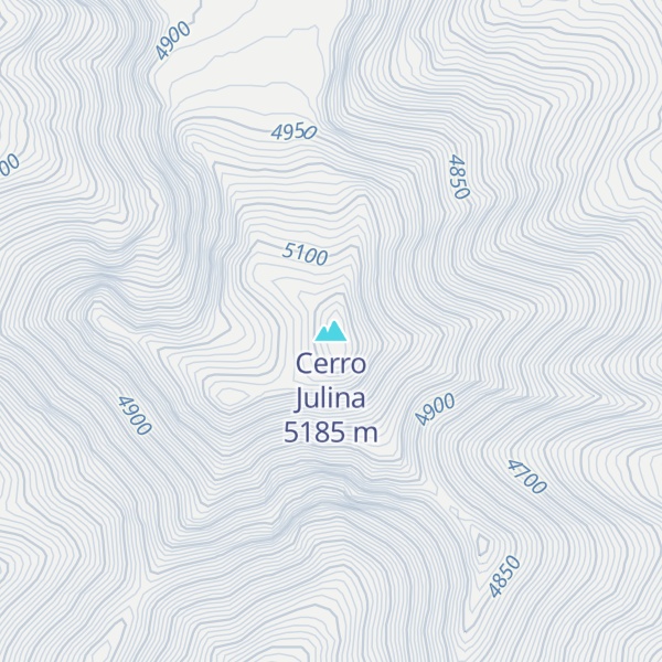 Map of Cerro Julina