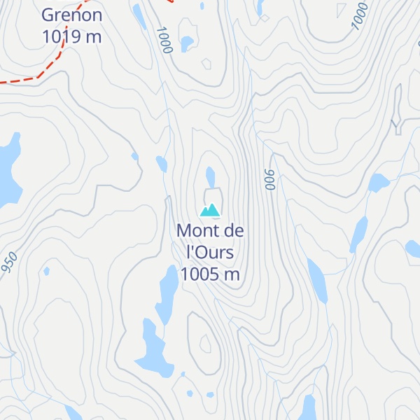 Map of Mont de l'Ours