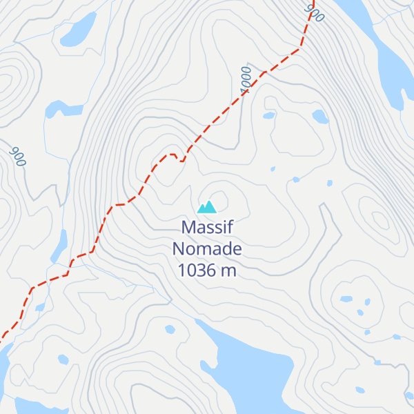 Map of Massif Nomade