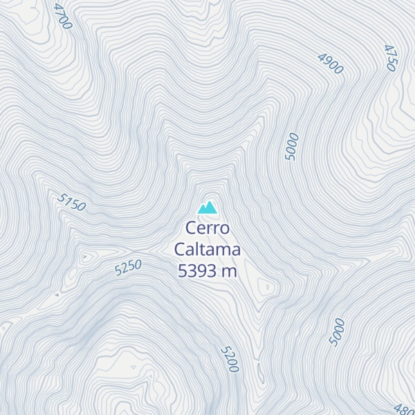 Map of Cerro Caltama
