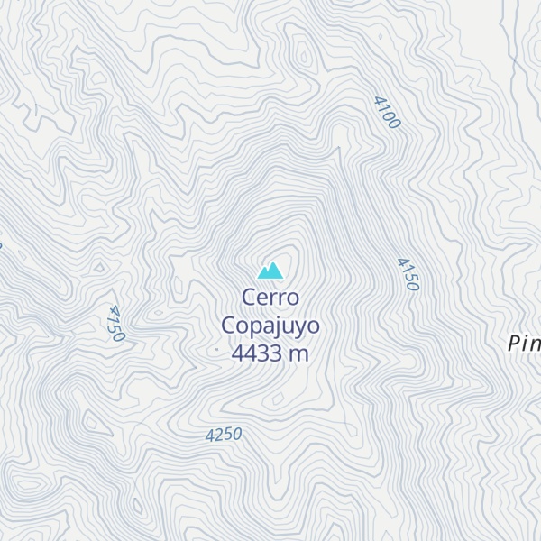 Map of Cerro Copajuyo