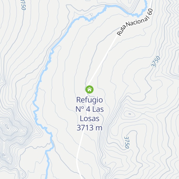 Map of Refugio Nº 4 Las Losas