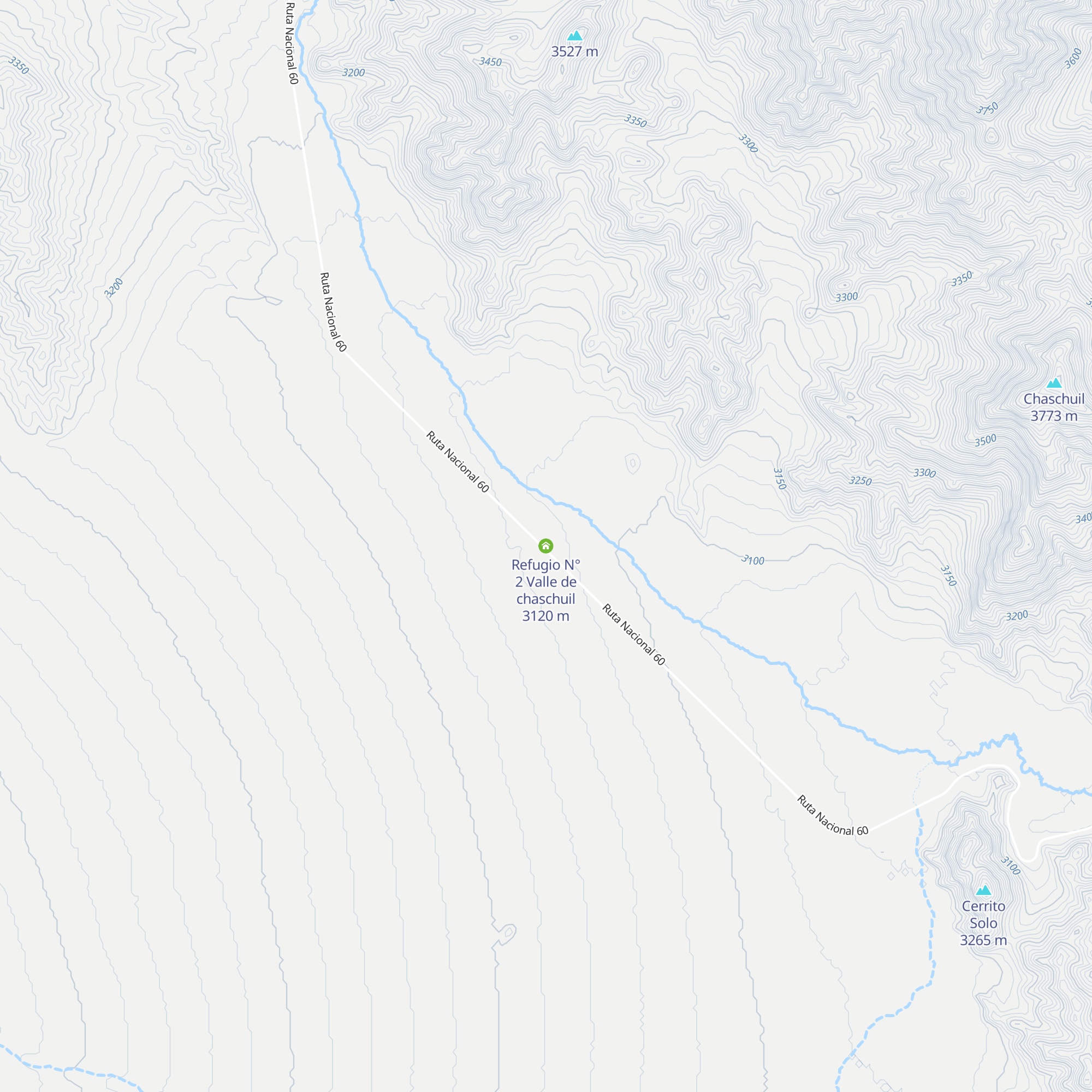 Refugio N° 2 Valle de chaschuil map