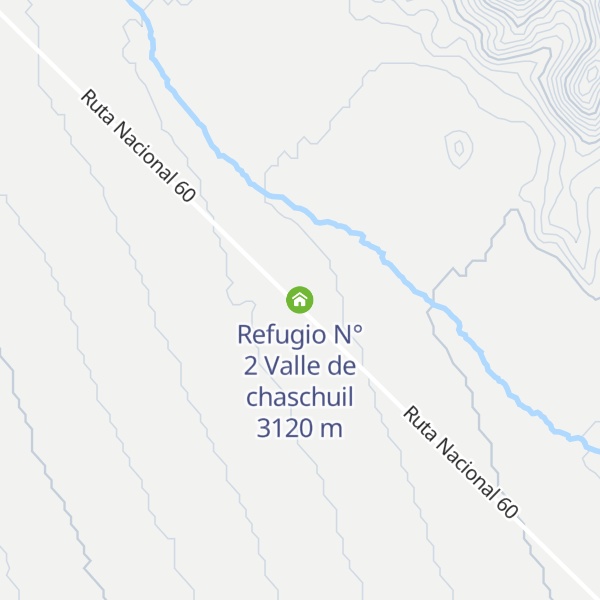 Map of Refugio N° 2 Valle de chaschuil