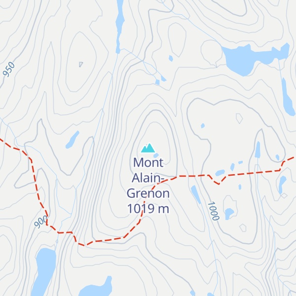 Map of Mont Alain-Grenon