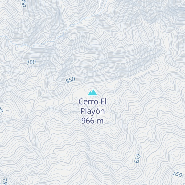 Map of Cerro El Playón