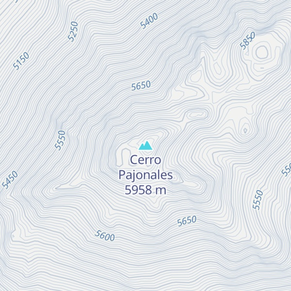 Map of Cerro Pajonales