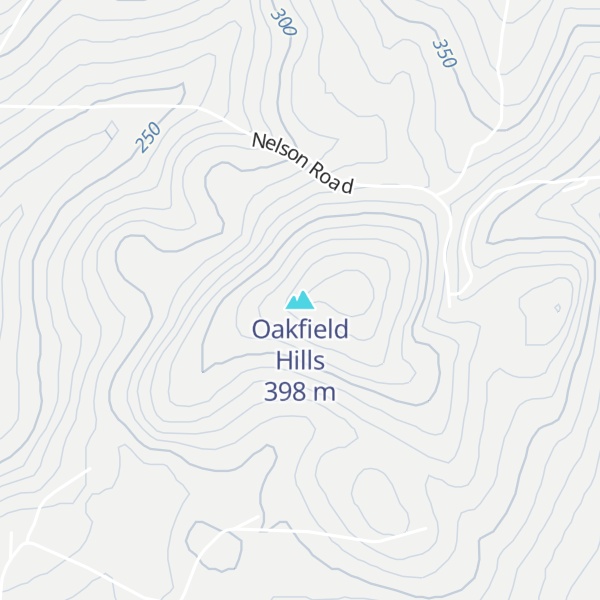Map of Oakfield Hills