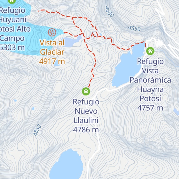 Map of Refugio Casa Blanca