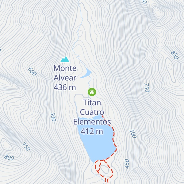 Map of Titan Cuatro Elementos