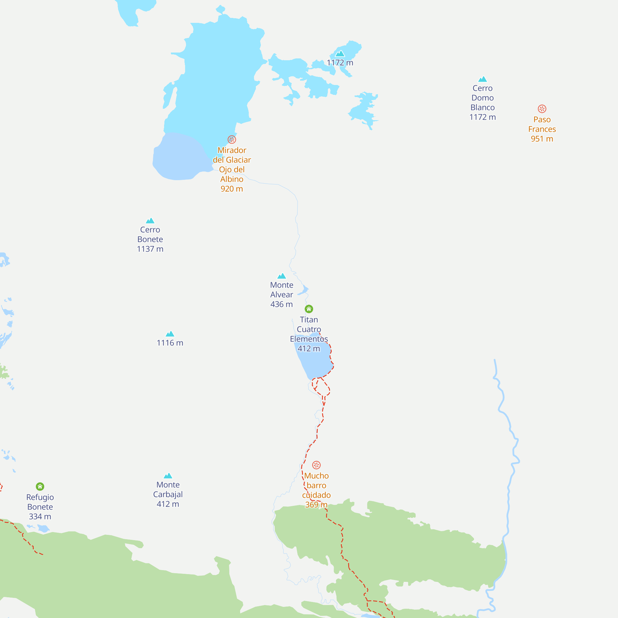 Titan Cuatro Elementos map