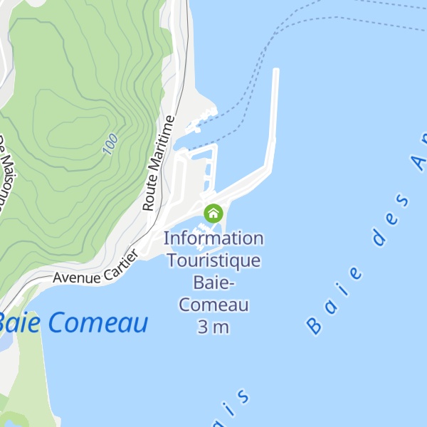 Map of Information Touristique Baie-Comeau