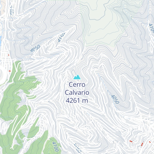 Map of Cerro Calvario