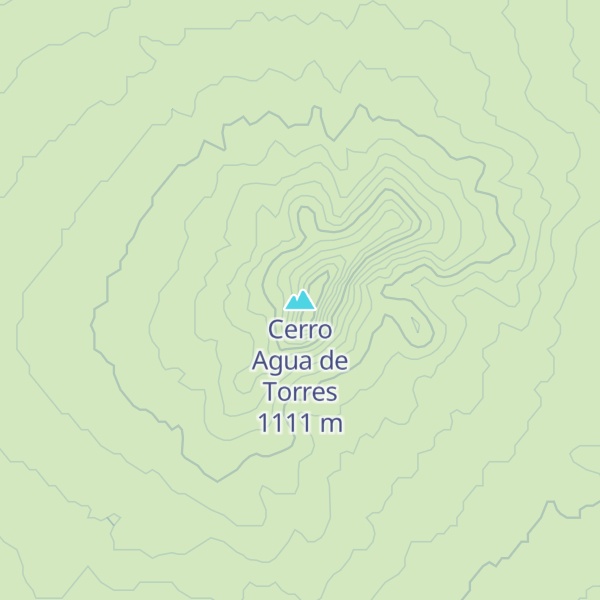 Map of Cerro Agua de Torres