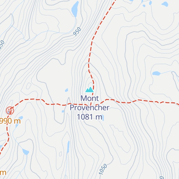 Map of Mont Provencher
