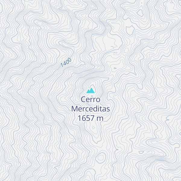 Map of Cerro Merceditas