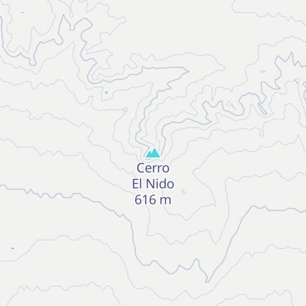 Map of Cerro El Nido