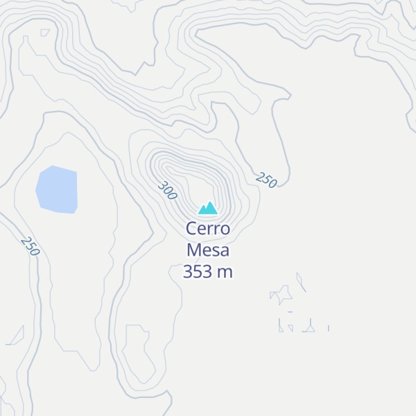 Map of Cerro Mesa